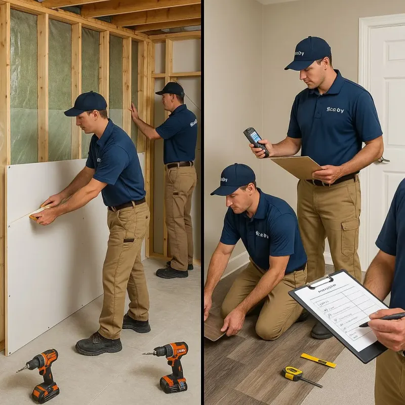 Repairs and Reconstruction process in Rib Mountain, WI